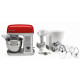 Gorenje kitchen machine 1000W, cup-iron, case-iron, nozzles-7, silver+red (MMC1000RLR)
