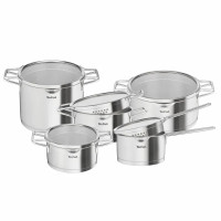 Tefal Nordica tableware set, 10 items, stainless steel, glass (H852SA56)