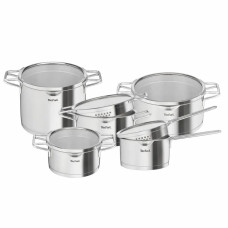 Tefal Nordica tableware set, 10 items, stainless steel, glass (H852SA56)