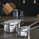 Tefal Nordica tableware set, 10 items, stainless steel, glass (H852SA56)
