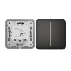 Ajax LightSwitch double push-button switch black (ALS2B)
