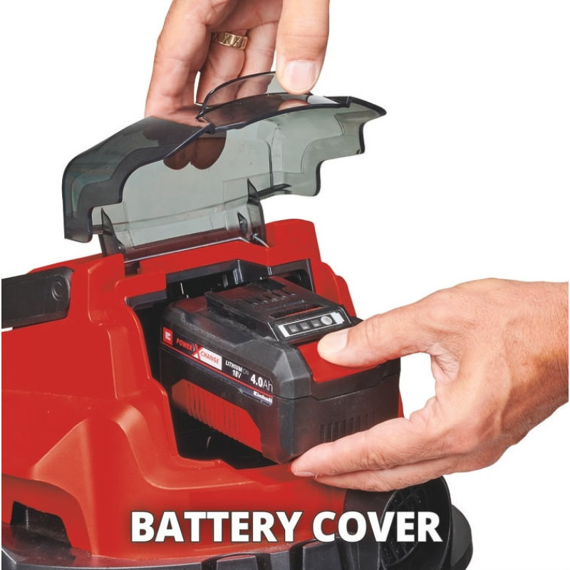 Einhell Professional battery vacuum cleaner TC-VC 18/15 Li-Solo, PXC 18V, 8kPa, container 15l, without battery and charger (2347145)
