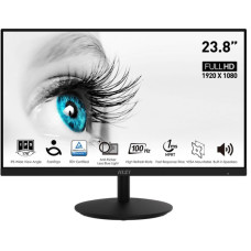 Монитор MSI 23.8" Pro MP242A IPS Black; 1920x1080 (100 Гц), 300 кд,м2, 1 мс, D-Sub, HDMI, DisplayPort, динамики 2х2 Вт