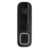 Ajax video doorbell, universal installation, 4 megapixels, 155° vertical 90° horizontal, IR 6m, motion detection range 4m, artificial intelligence, wi-fi, black (000053535)