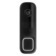 Ajax video doorbell, universal installation, 4 megapixels, 155° vertical 90° horizontal, IR 6m, motion detection range 4m, artificial intelligence, wi-fi, black (000053535)