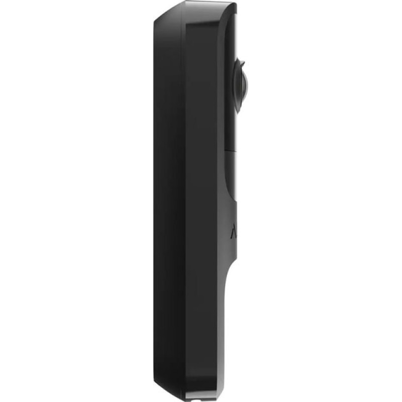 Ajax video doorbell, universal installation, 4 megapixels, 155° vertical 90° horizontal, IR 6m, motion detection range 4m, artificial intelligence, wi-fi, black (000053535)