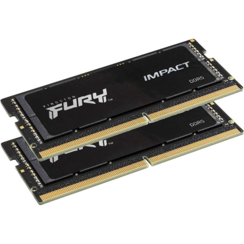 Модуль памяти для ноутбука SoDIMM DDR5 32GB (2x16GB) 6000 MHz Impact Kingston Fury (ex.HyperX) (KF560S38IBK2-32)