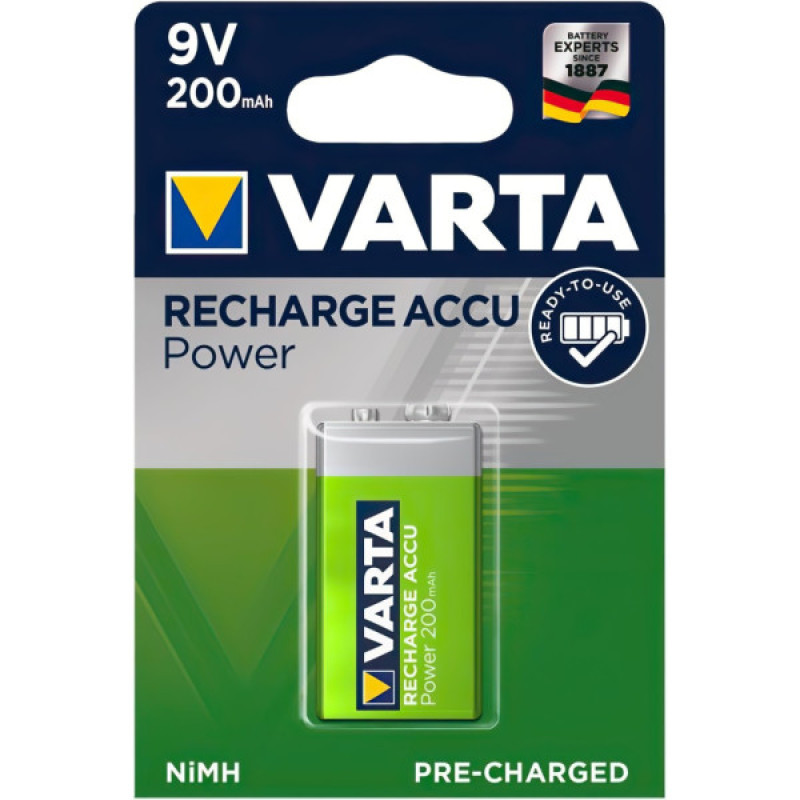 Аккумулятор Varta Крона Power Accu 6F22 9V 200m (56722101401)