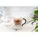 ARDESTO Double wall borosilicate glass mug set Animals, 250 ml, 2 pcs, with handles
