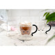 ARDESTO Double wall borosilicate glass mug set Animals, 250 ml, 2 pcs, with handles