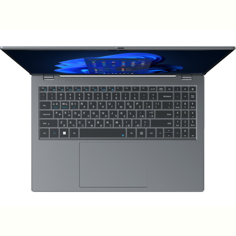 Ноутбук Chuwi GemiBook Plus (16,512) (CWI620,CW-112291); 15.6" (1920x1080) IPS LED глянцевый антибликовый , Intel Processor N100 (3.4 ГГц) , RAM 16 ГБ , SSD 512 ГБ , Intel UHD Graphics , без ОП , Wi-Fi , BT , веб-камера , Windows 11 Home , 1.7 кг , серый