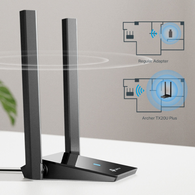 TP-Link WiFi-адаптер Archer TX20U Plus AX1800 USB 3.0 (ARCHER-TX20U-PLUS)