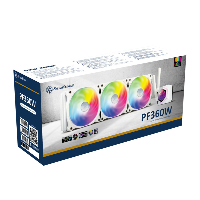 SilverStone Water cooling system Perma Frost Premium PF360W-ARGB-V2, LGA1700, 2066, 2011, 1200, 115x, AM5, AM4, FM1, FM2, TDP300W (SST-PF360W-ARGB-V2)