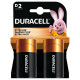 Батарейка Duracell D LR20 щелочная 2шт. в упаковке (81545439/5005987/5014435)