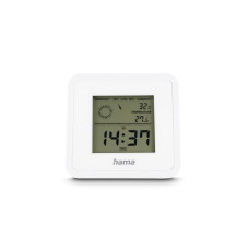 HAMA Hama Borneo Thermometer and Hygrometer, Digital, For Indoors, white (00185891)