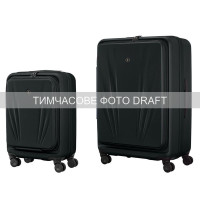 Wenger Набір валіз Wenger Skyon Hardside, полікарбонат, (S+L), TSA, 4 колеса, розширення, чорний (653569)