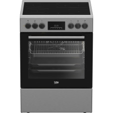 Beko Cooker Beko electrical glass-ceramic, 72L, 60x60cm, display, convection, inox (FBM67320XS)