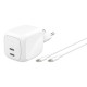 Belkin Зарядний пристрій мережевий Belkin 67Вт 2хUSB-С GAN PD PPS, кабель USB-С > USB-C, 2м, білий (WCH020KQ2MWH-B6)