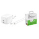 Belkin Зарядний пристрій мережевий Belkin 67Вт 2хUSB-С GAN PD PPS, кабель USB-С > USB-C, 2м, білий (WCH020KQ2MWH-B6)