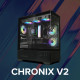 Zalman PC case Chronix V2 without PSU, 1xUSB3.0, 1xUSB2.0, 1x Type C, 2x120mm ARGB Reverse, 4x120mm ARGB, VGA 410mm, LCS ready, TG Side/Front Panel, ATX, black (CHRONIXV2BLACK)