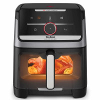 Tefal Tefal air fryer Easy Fry Silence XXL Smart Vision, 1800W, bowl-7l, sensor control, plastic, black (EY876DE1)