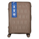 2E 2E Suitcase set 3in1, M7979, polypropylene, (L+M+S), lock (not TSA), anti theft zipper, 4 wheels, khaki (2E-PP-M7979-SET3-KH)