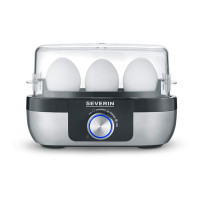 Beurer Severin egg cooker 270W, mechanical control, for 3 eggs, sound signal, plastic, grey-black (EK3163)