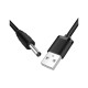 Кабель питания USB to DC 3.5mm 5V 1.0m black Ugreen (10376)