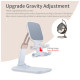 Подставка для планшета и телефона Knight Foldable Desk Mobile Phone Holder Stand (Plastic) White Essager (EZJZM-QSSJ02)