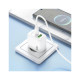 Зарядное устройство HOCO CS55A 1xUSB-C PD30W + 1xUSB QC3.0 white (6942007631549)