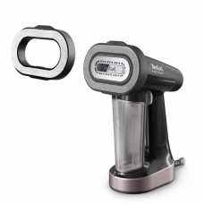 Tefal Steamer compact Pure Force, 1800W, 180ml, constant steam - 35g, ceramic soleplate, black-gold (DT8765E0)