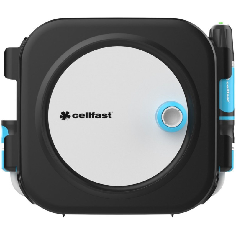 Cellfast Hose reel ERGO XS automatic 10+2m hose 3/8  set of connectors and ERGO sprinkler (55-400)