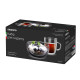 ARDESTO Breakfast set double wall mug and bowl, 270ml , 500ml, borosilicate glass (AR2650BG)