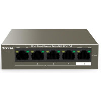 Tenda Коммутатор TEG1105P-4-63W 4x PoE, 1xGE Uplink