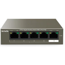 Tenda Коммутатор TEG1105P-4-63W 4x PoE, 1xGE Uplink