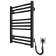 Hygge Family towel dryer electric Derby, 570х430х80mm, timer-regulator, steel, black matt (6.1.0400.06.BM)