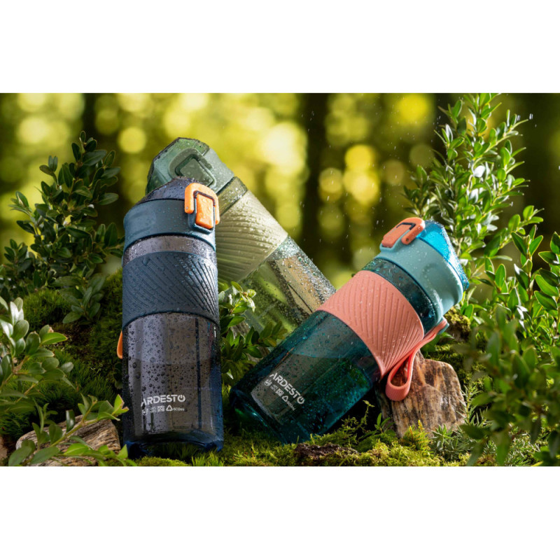 ARDESTO Бутылка для воды Active, 600мл, пластик, зеленый (AR2260PG)