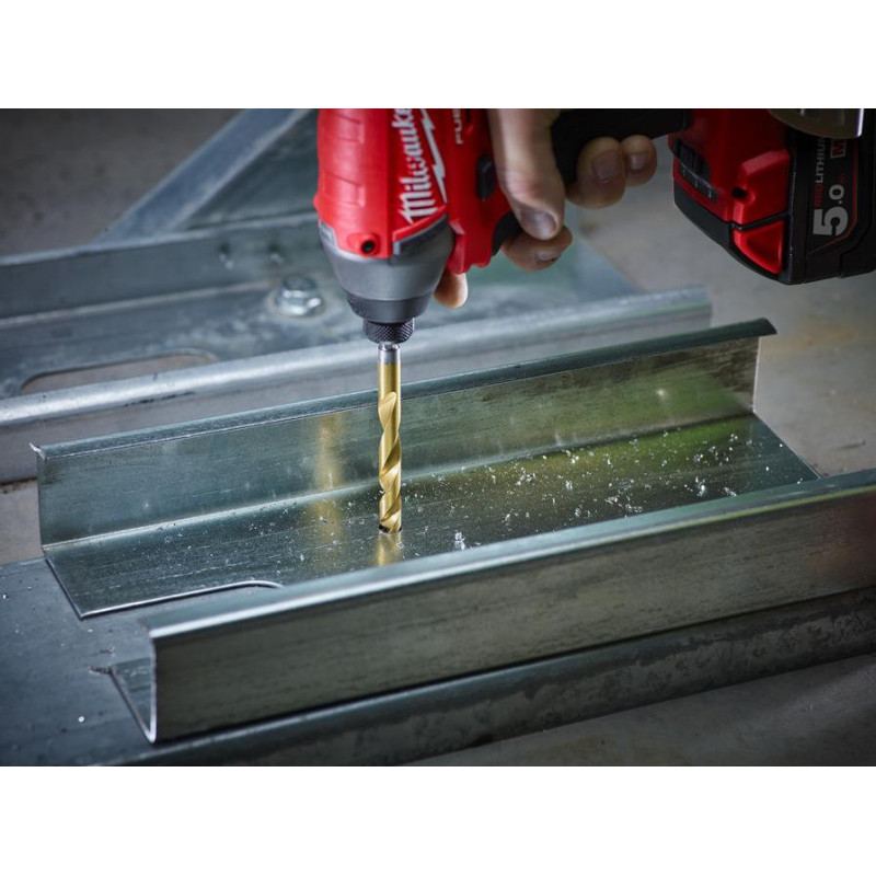 Milwaukee RedHEX HSS-G TiN metal drill, 5x31x80mm (48894712)