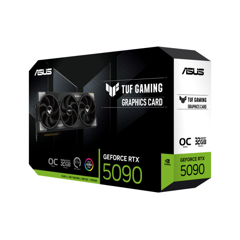 ASUS Видеокарта GeForce RTX 5090 32GB GDDR7 OC TUF-RTX5090-O32G-GAMING (90YV0LY0-M0NA00)