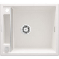 Deante Мийка кухонна Magnetic, граніт, квадрат, без крила, 560х500х219мм, чаша - 1, накладна, алебастр (ZRM_A103)