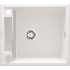 Deante Мойка кухонная Magnetic, гранит, квадрат, без крыла, 560х500х219мм, чаша - 1, накладная, алебастр (ZRM_A103)