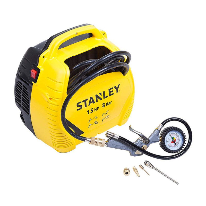Stanley Компресор повітряний Stanley безолійний 1100Вт 180л/хв 8бар 6.1кг (AIRKIT)