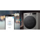 LG WM front load, 11kg, 1400, A, 57cm, display, steam, invertor, silver (F4Y7ES5P)