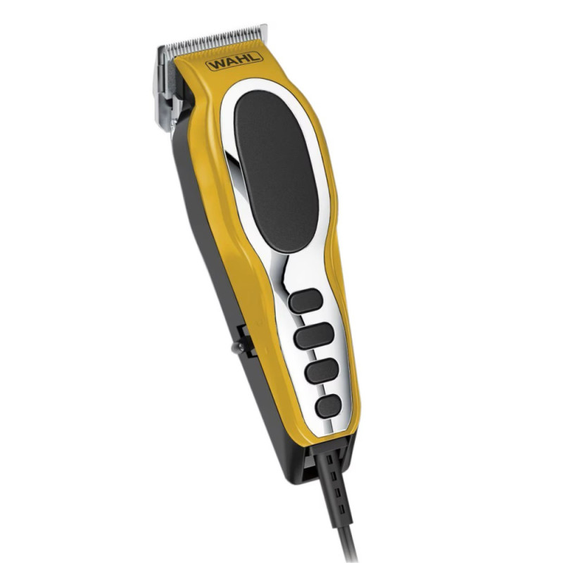 Moser Машинка для стрижки Wahl Close Cut Pro Clipper, від мережі, вібраційний мотор, насадок-6, кейс, сталь, жовтий (79111-1616)