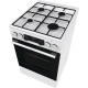 Gorenje Плита комбінована, 62л, 50x60см, дисплей, IconLed, емальовані, білий (GK5C60WJ)