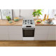 Gorenje Плита комбінована, 62л, 50x60см, дисплей, IconLed, емальовані, білий (GK5C60WJ)