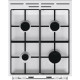 Gorenje Плита комбінована, 62л, 50x60см, дисплей, IconLed, емальовані, білий (GK5C60WJ)