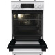 Gorenje Плита комбінована, 62л, 50x60см, дисплей, IconLed, емальовані, білий (GK5C60WJ)