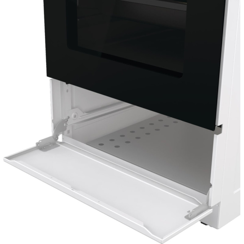 Gorenje Плита комбінована, 62л, 50x60см, дисплей, IconLed, емальовані, білий (GK5C60WJ)