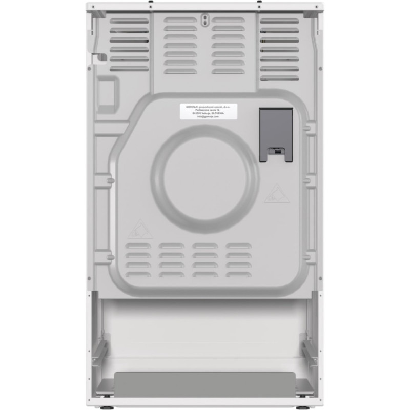 Gorenje Плита комбінована, 62л, 50x60см, дисплей, IconLed, емальовані, білий (GK5C60WJ)